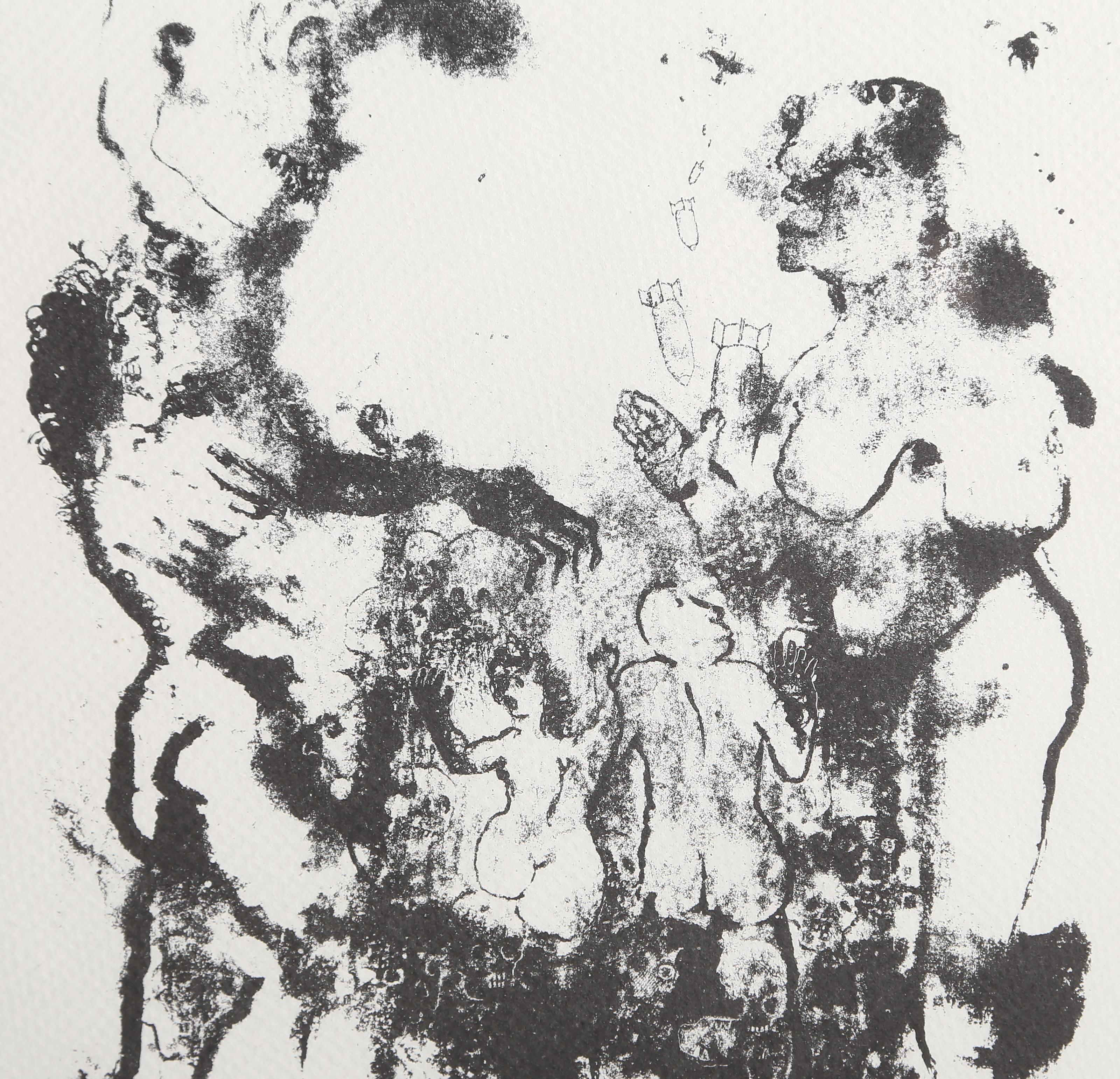 Lithographie Missile, 1942 von Marcel Notebaert im Angebot 1