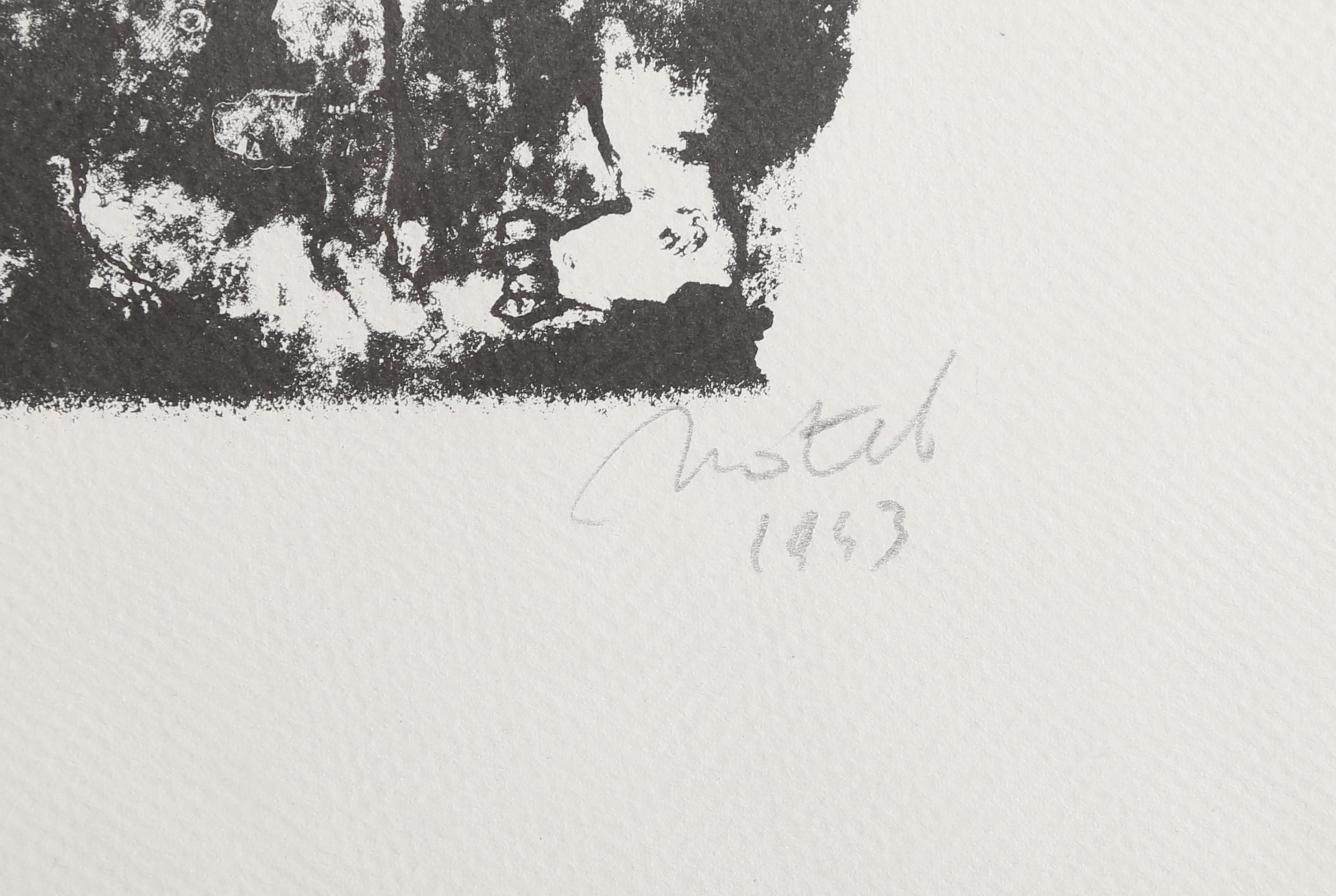 Lithographie Missile, 1942 von Marcel Notebaert im Angebot 3