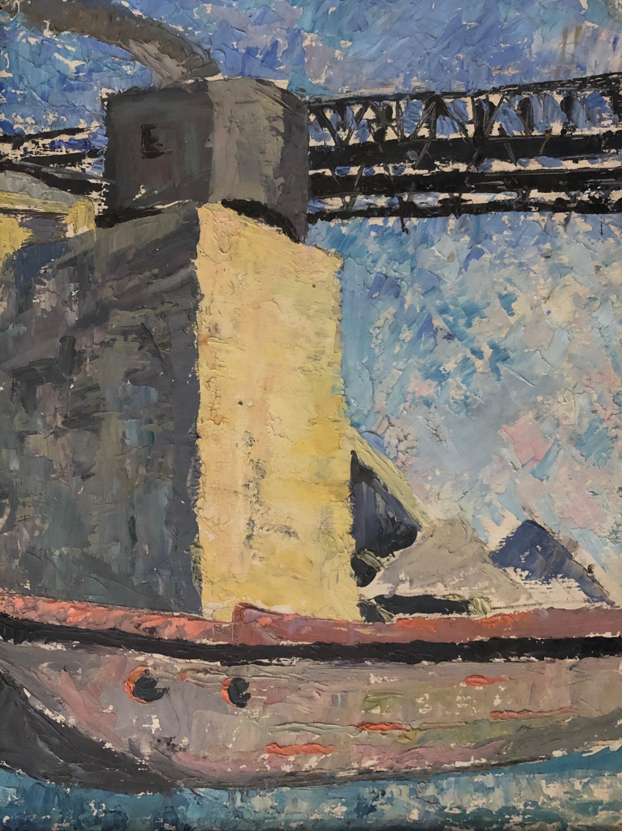 Marcel Noverraz Landscape Painting - Boat study