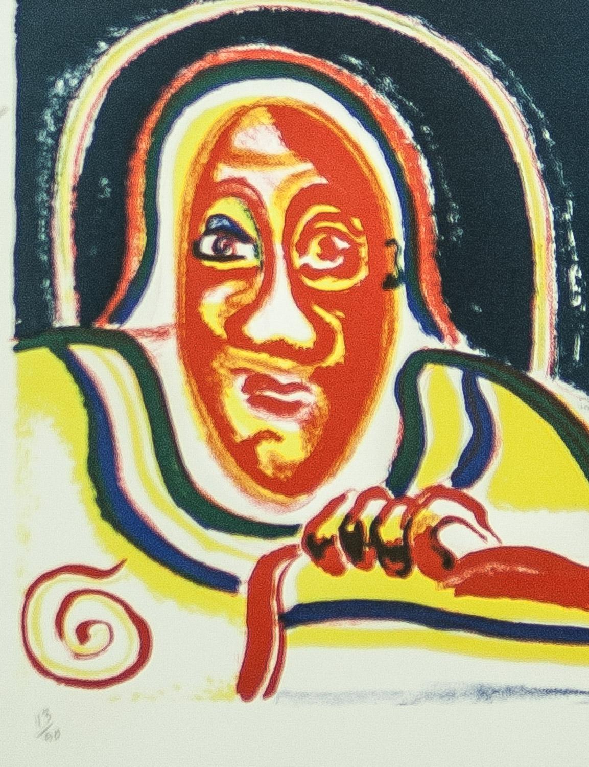 Marcel Pouget original signed limited ed. lithograph For Sale 1