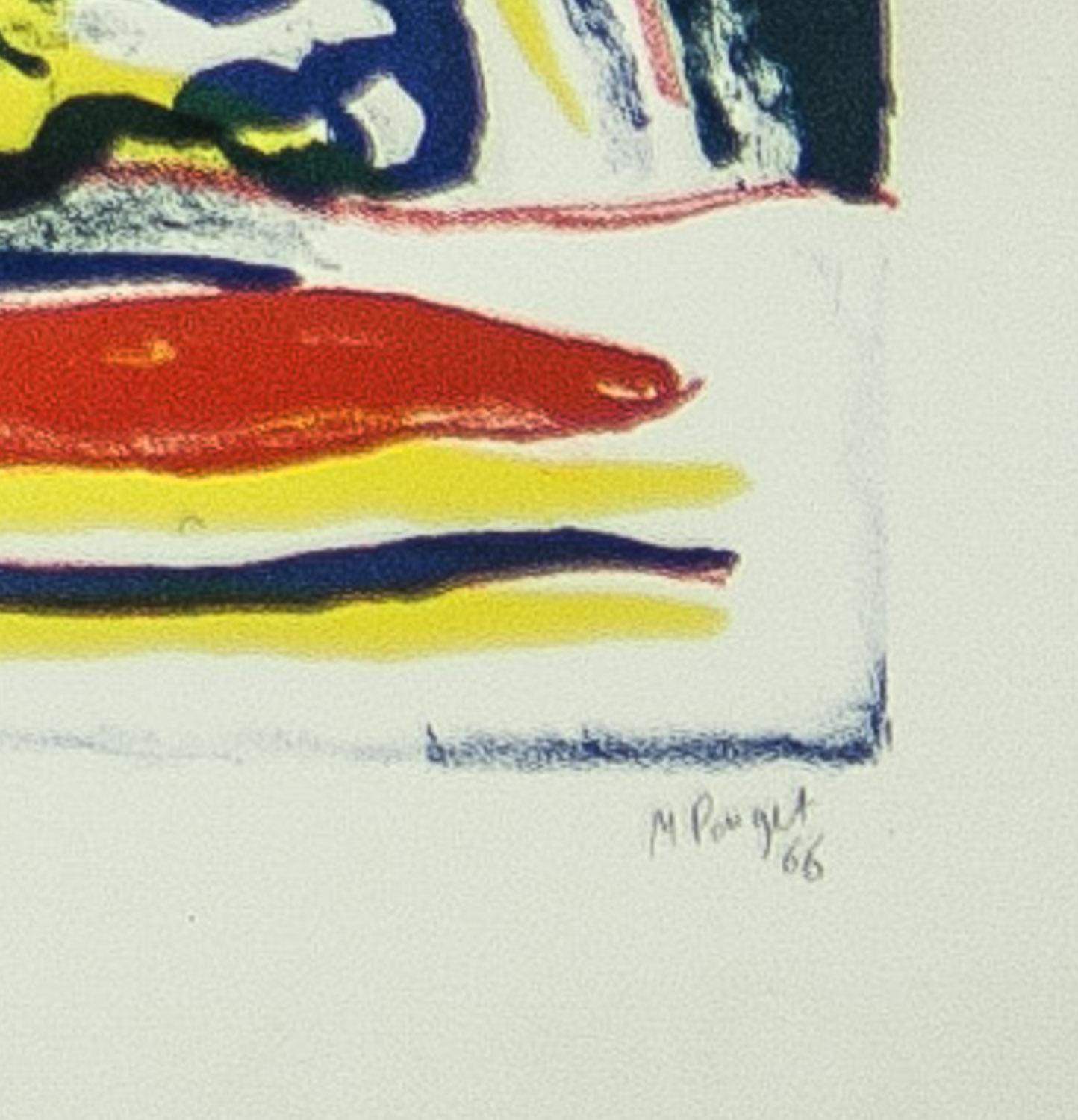 Marcel Pouget original signed limited ed. lithograph For Sale 4