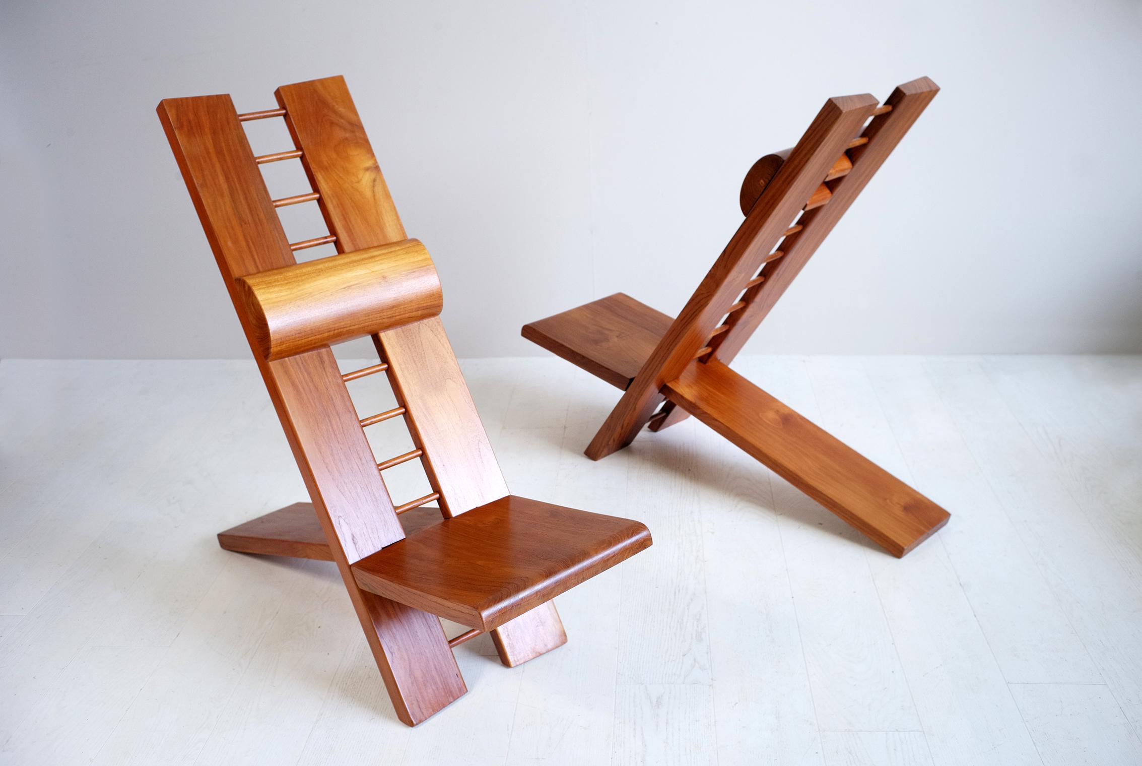 Paire de fauteuils « Africa » de Marcel Ramond, France, 1970 en vente 1