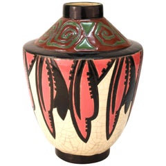 Marcel Renson French Art Deco Ceramic Vase