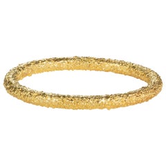 Twigs Textured Band 18 Karat Yellow Gold