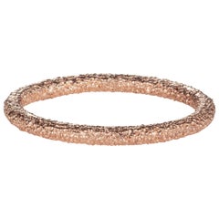 Twigs Textured Band Made in 18 Karat Rose Gold