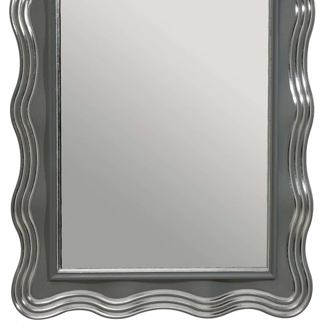 Italian Marcel Silver Mirror by Spini Firenze