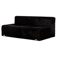 Marcel sofa settee by Kazuhide Takahama for Gavina reupholstered in hair on hide