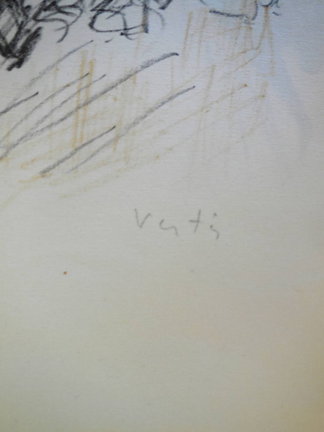Zirkusmädchen mit Pferden Lithographie mit Handkolorierung (Post-Impressionismus), Print, von Marcel Vertès
