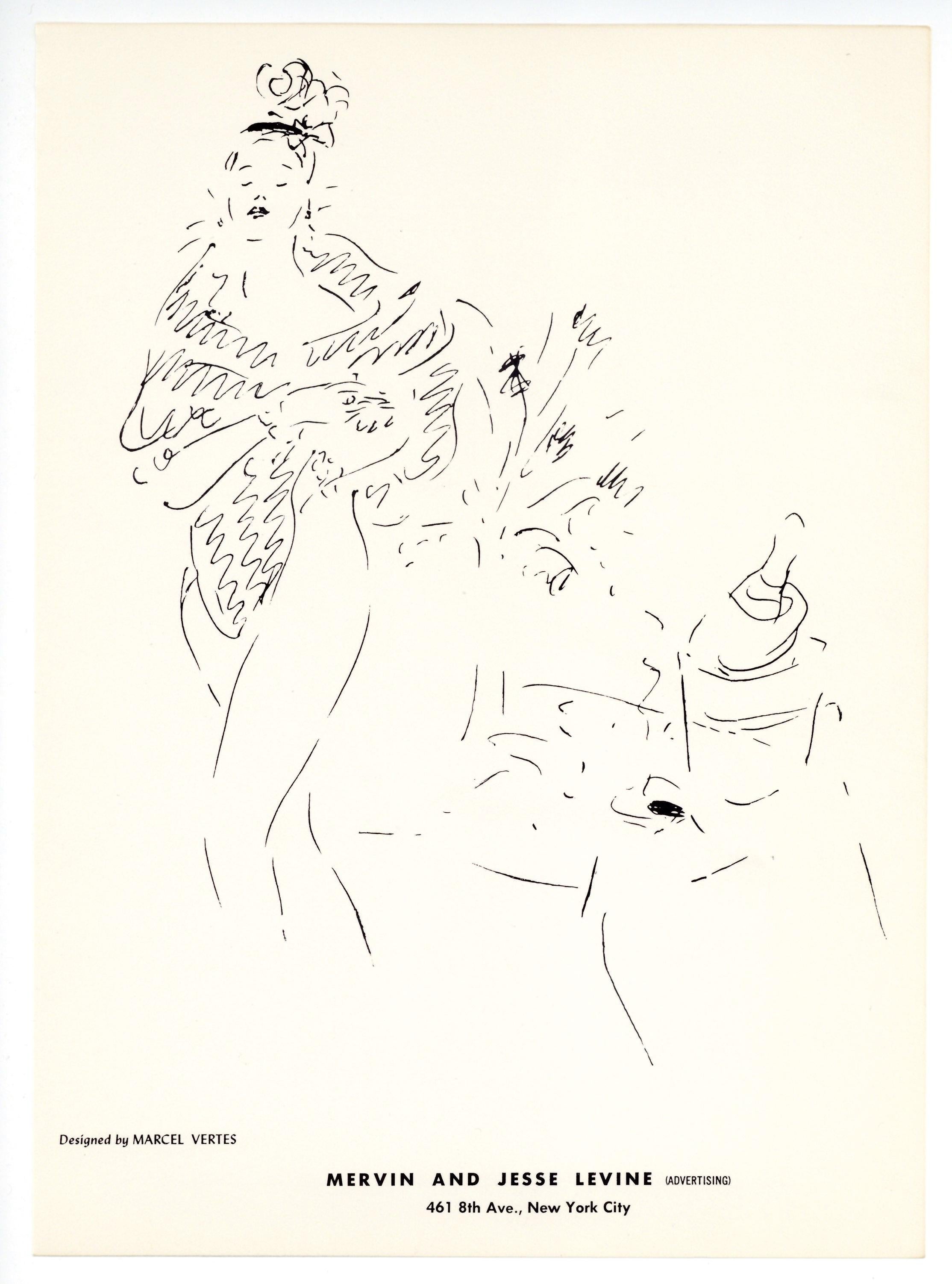 original lithograph - Print by Marcel Vertès