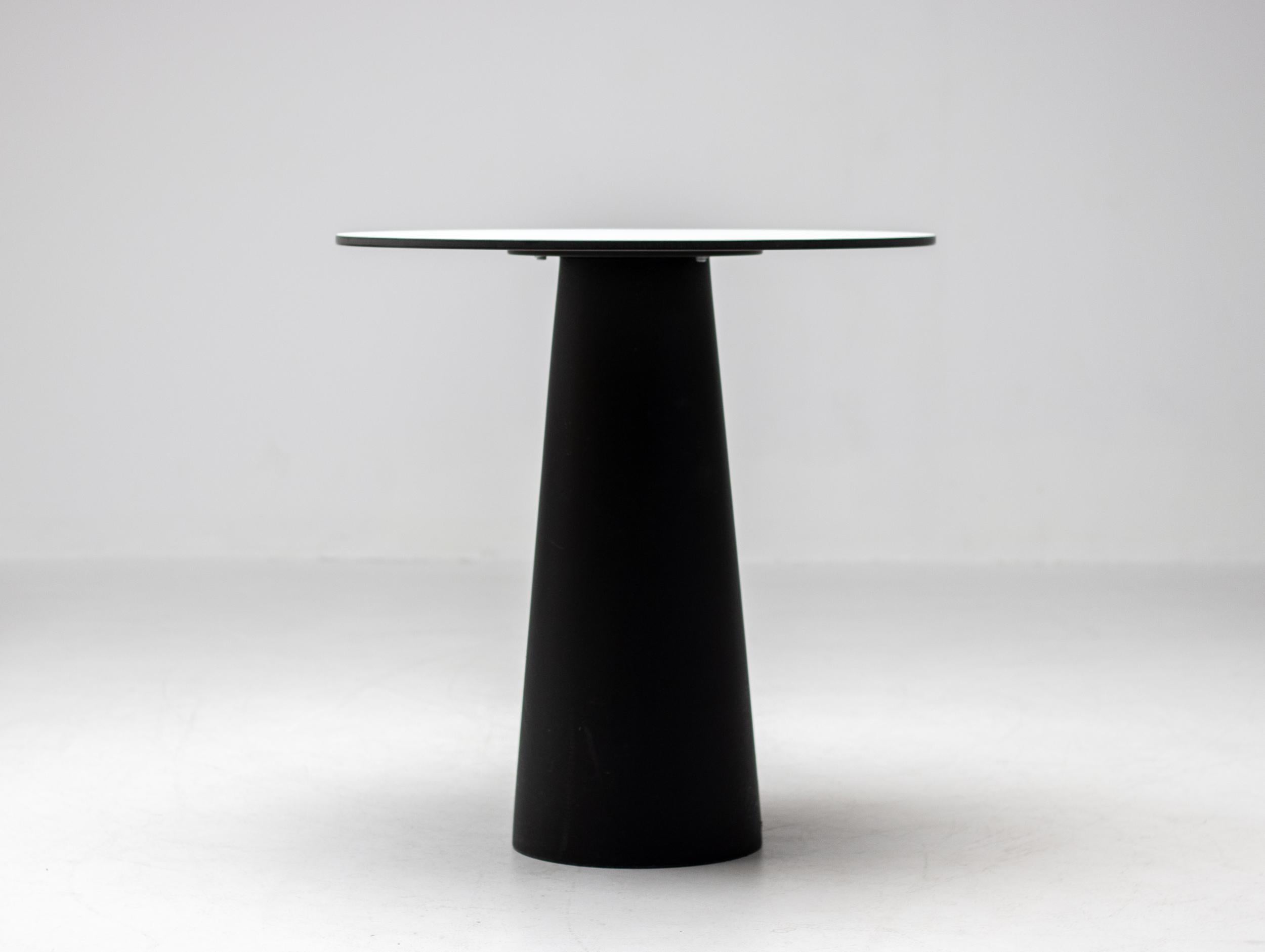Dutch Marcel Wanders Container Dining Table, Black Base & White Top For Sale