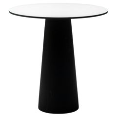 Tavolo da pranzo Marcel Wanders Container, base nera e piano bianco