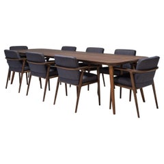 Marcel Wanders for Moooi Zio Wenge Oak Dining Table & Dining Chairs Set