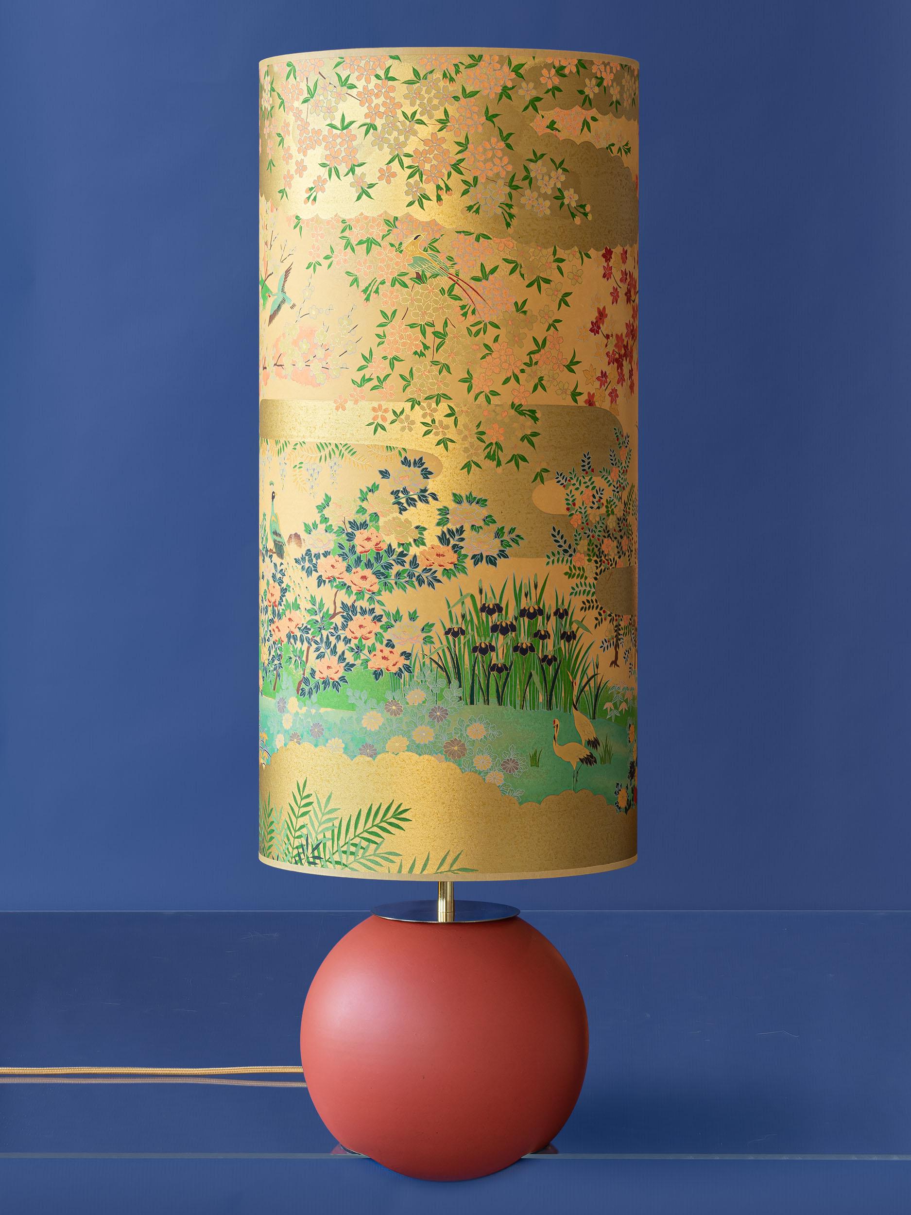 Marcel Wanders Tichelaar Makkum Floor Lamp, New Japanese Screen Print Shade 6