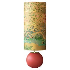 Vintage Marcel Wanders Tichelaar Makkum Floor Lamp, New Japanese Screen Print Shade