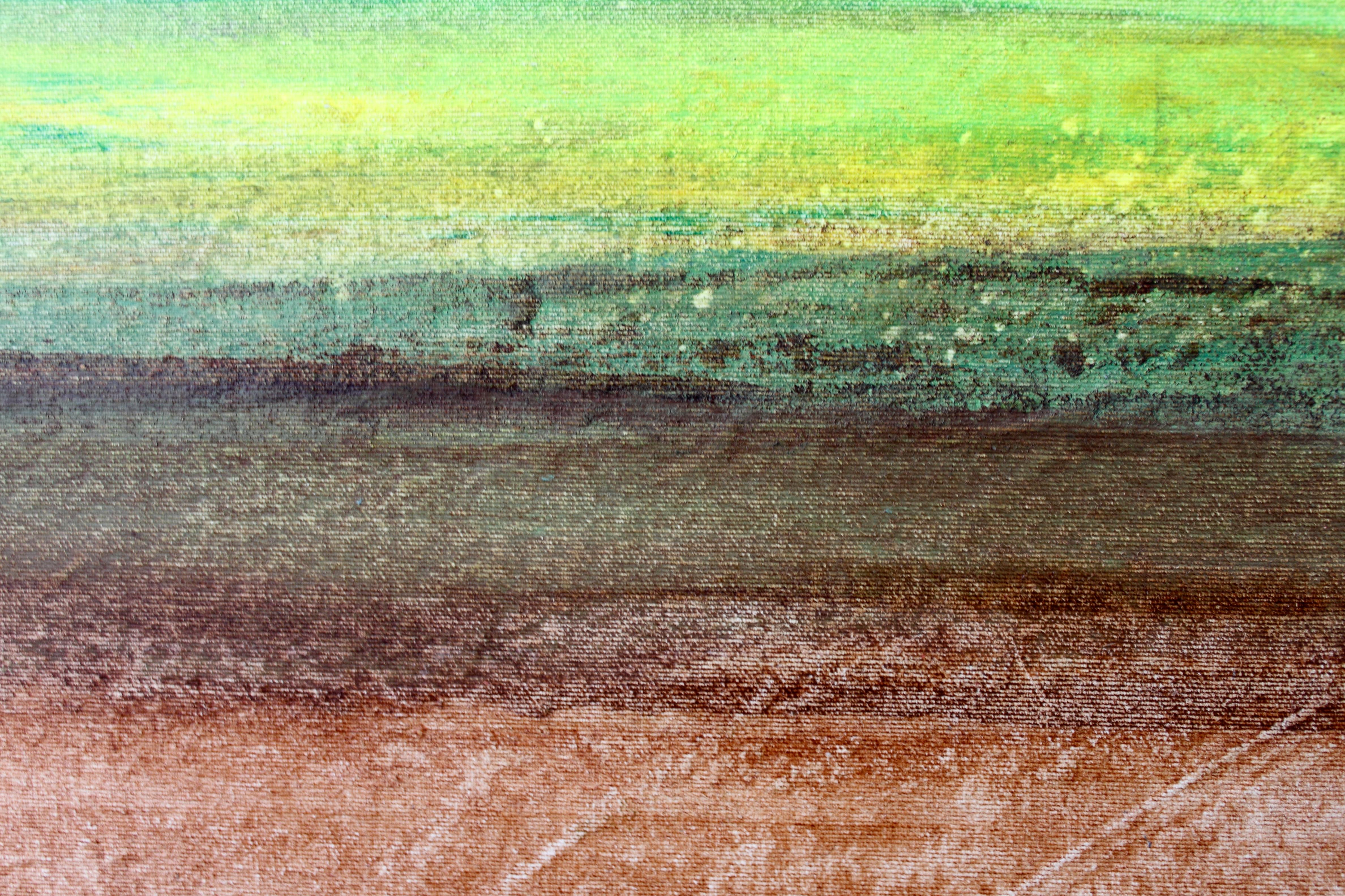 Paisaje flotante 5652 - Abstract Painting Marrón de Marcela Jardon