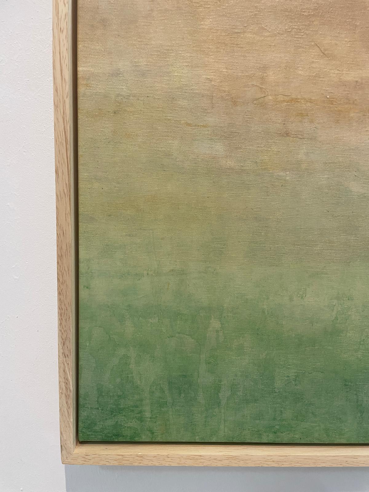 Marcela Jardón delves into the interplay between spatial perception and emotional resonance. Utilizing a blend of mixed media techniques, the composition invites viewers to explore the boundaries between the tangible and the intangible. The work