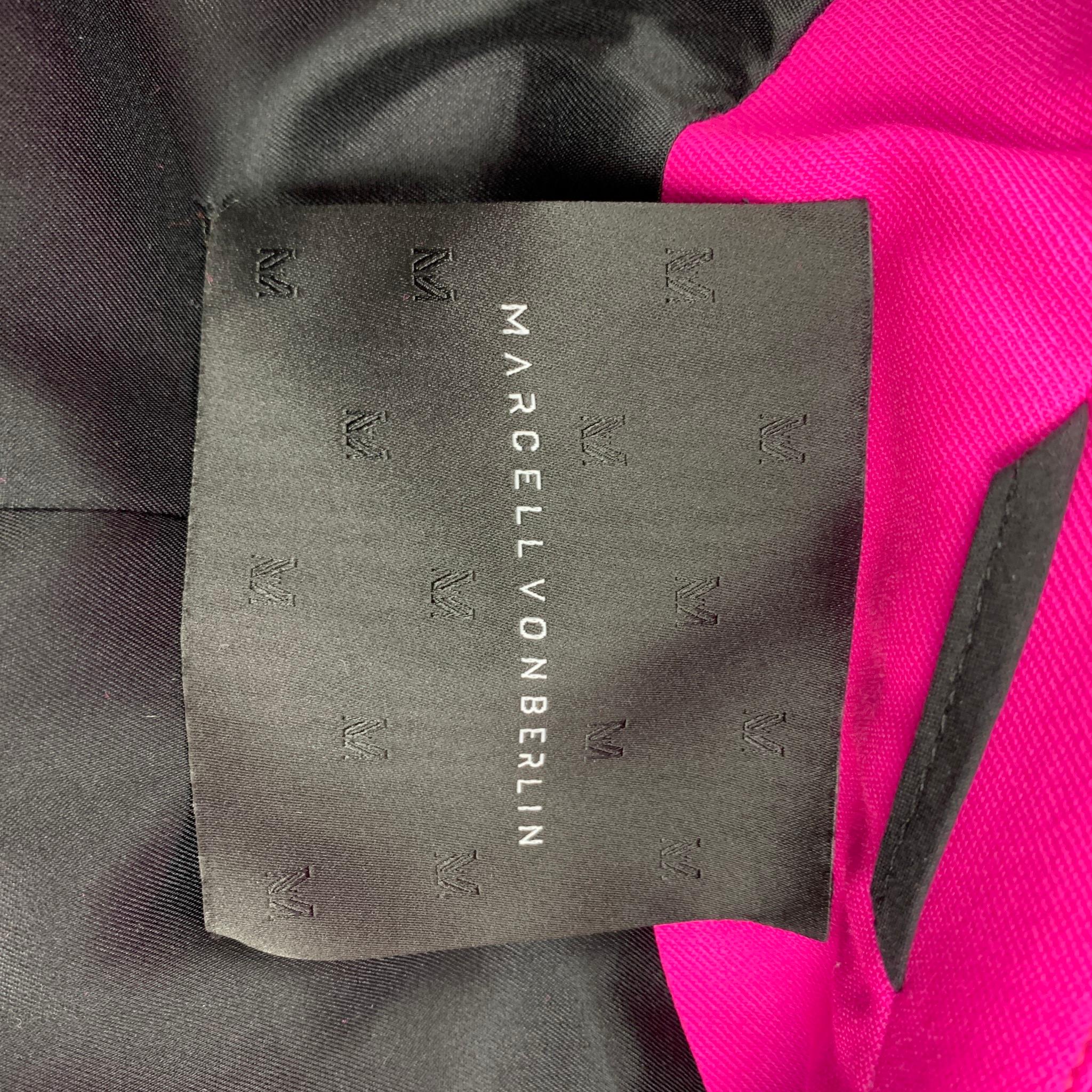 Women's MARCELL VON BERLIN Size 6 Pink Wool Jacket Blazer