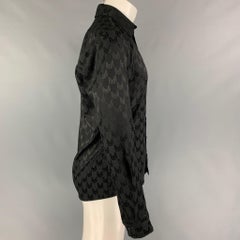MARCELL VON BERLIN Size S Black Pattern Viscose Blend Long Sleeve Shirt