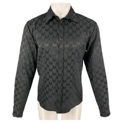 MARCELL VON BERLIN Size S Black Pattern Viscose Blend Long Sleeve Shirt