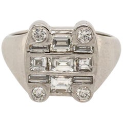 White Gold and Diamond Ring