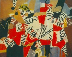 Samurai - Giant Size Original Lithograph by Marcello Avenali - 1960-70
