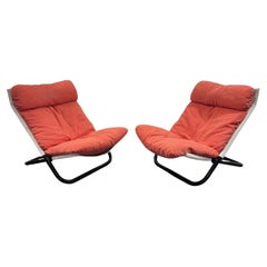 Marcello Cuneo Arflex Kreuz Paar Sessel Modernes Design 1970er Jahre