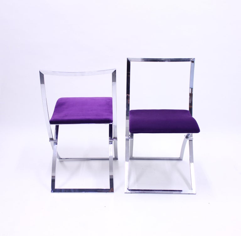 Marcello Cuneo, Pair of Luisa Chairs for Mobel Italia, 1970s 3