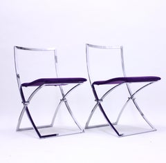 Marcello Cuneo, Pair of Luisa Chairs for Mobel Italia, 1970s