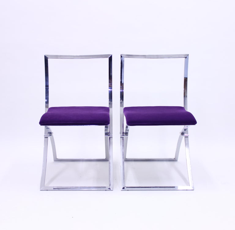 Marcello Cuneo, Pair of Luisa Chairs for Mobel Italia, 1970s 1