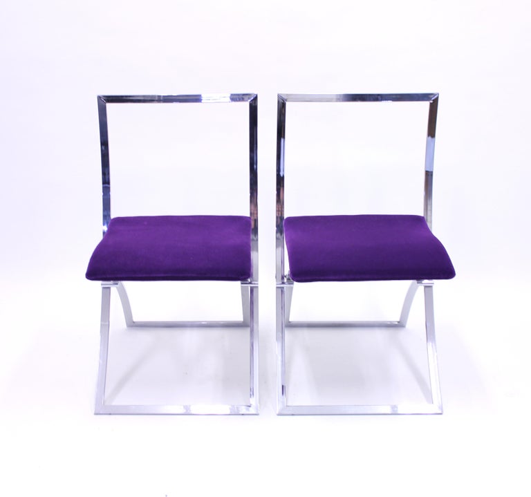 Marcello Cuneo, Pair of Luisa Chairs for Mobel Italia, 1970s 2