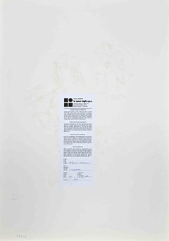 Figures  - Lithograph by Marcello Ercole - 1971