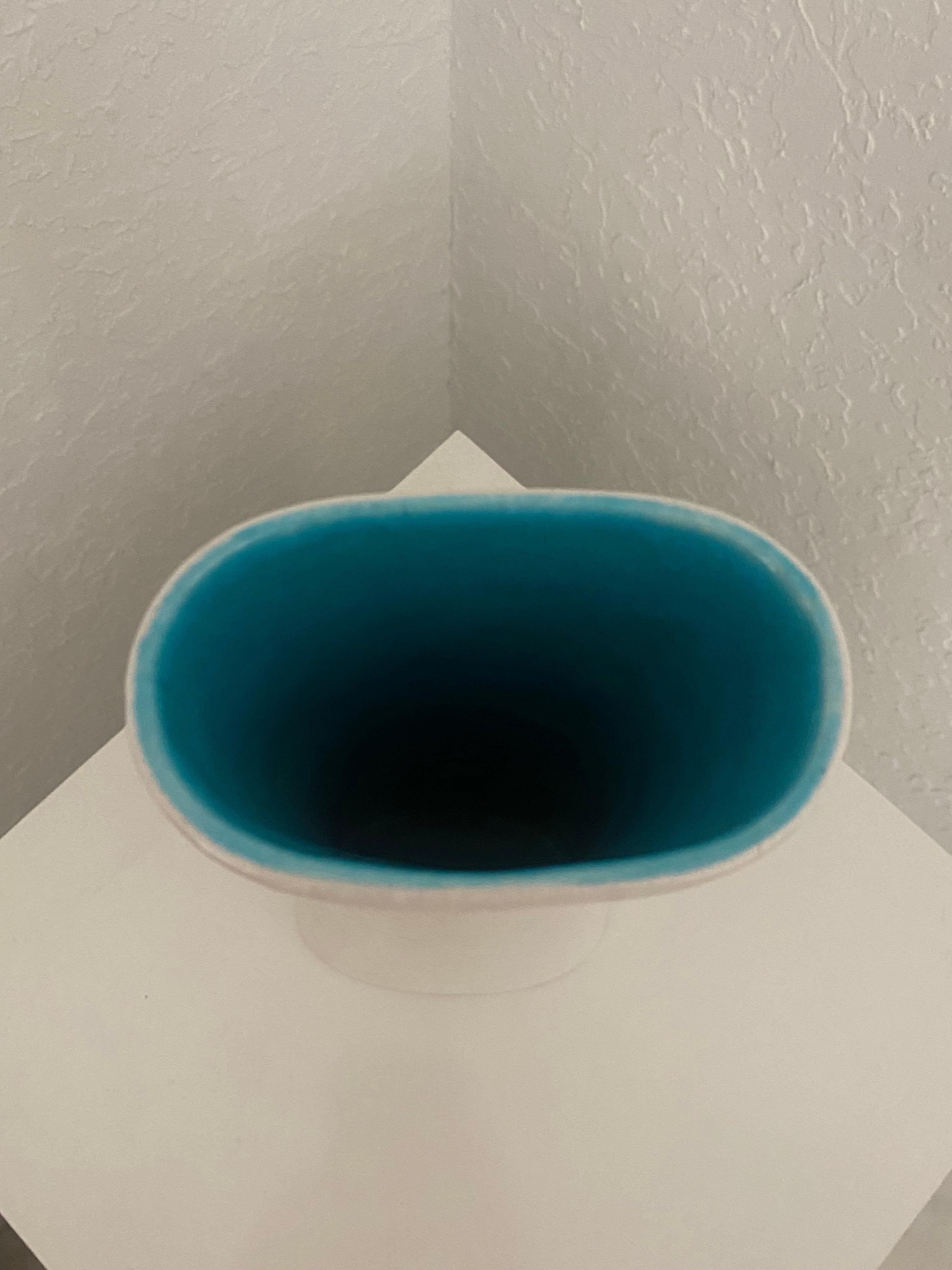 Marcello Fantoni Jarrón de cerámica de los años 60 con paisaje urbano en venta 10