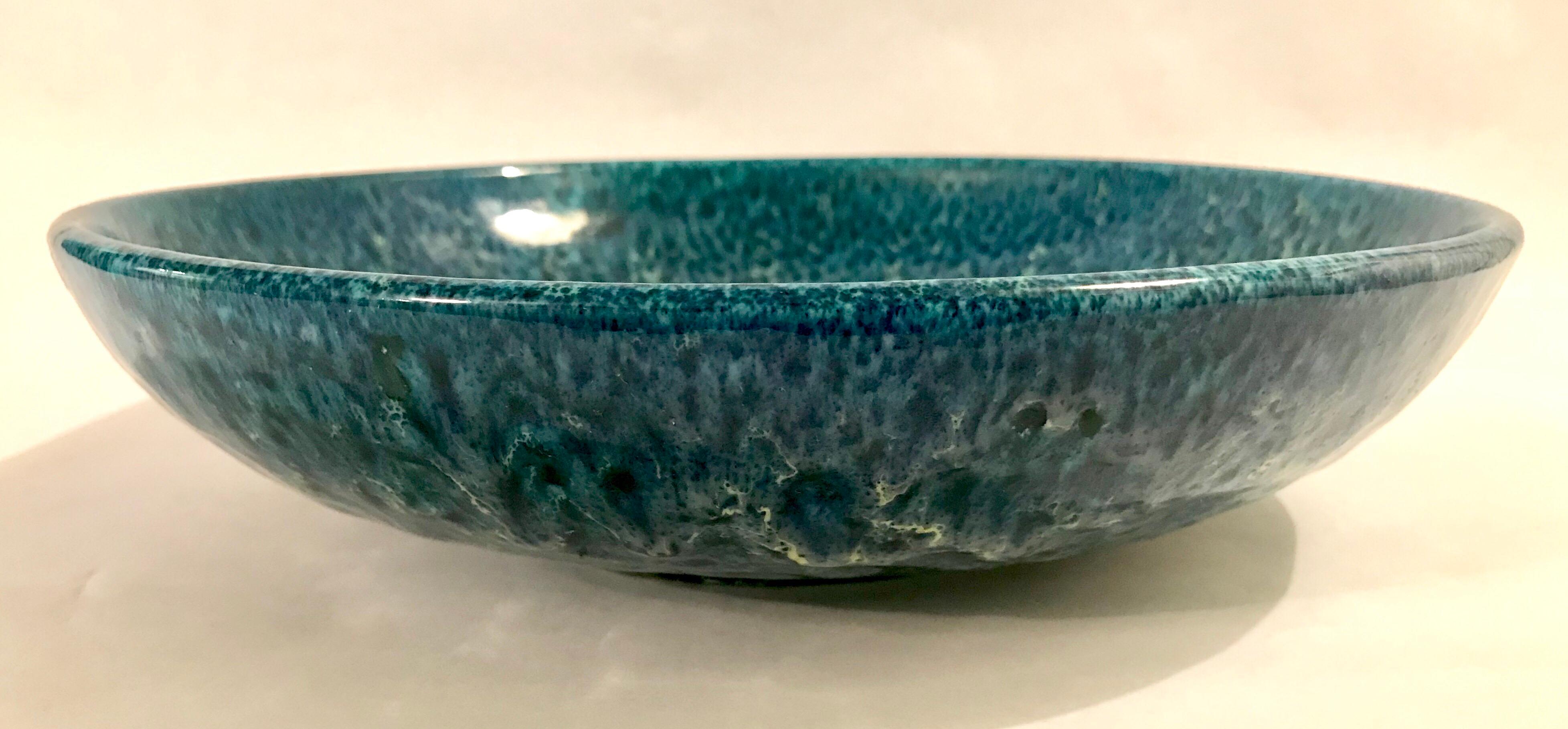 Marcello Fantoni Art Pottery Bowl, Italy, 1960s In Good Condition For Sale In Lake Success, NY