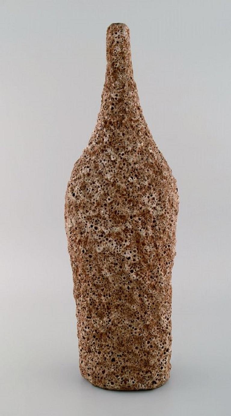 Marcello Fantoni, Italy, Giant Unique Vase in Glazed Stoneware In Excellent Condition In Copenhagen, DK