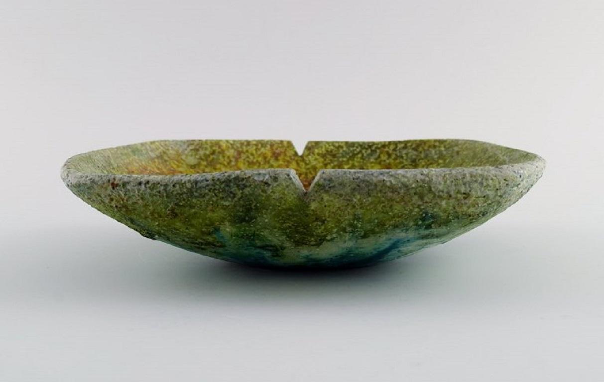 Mid-20th Century Marcello Fantoni 'B.1915', Italy, Unique Bowl in Glazed Ceramics, 1960s For Sale