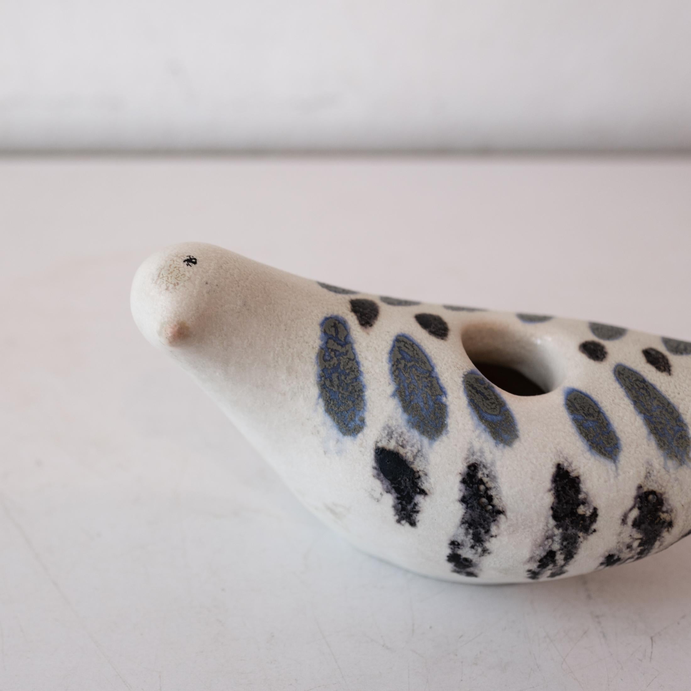 Ceramic Marcello Fantoni Bird Candle Holder, Italy For Sale