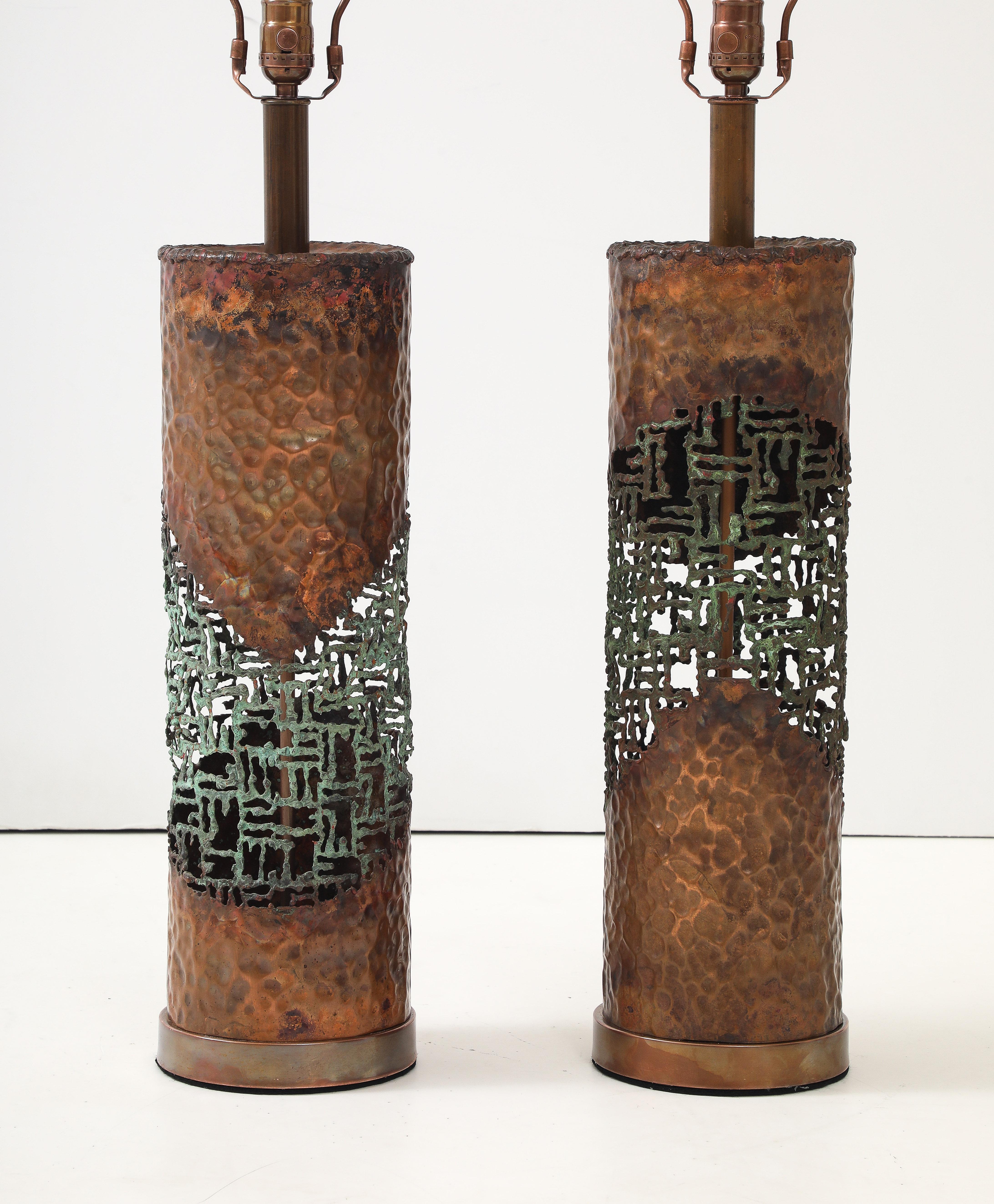 Marcello Fantoni Lampes Brutalistes Bon état - En vente à New York, NY