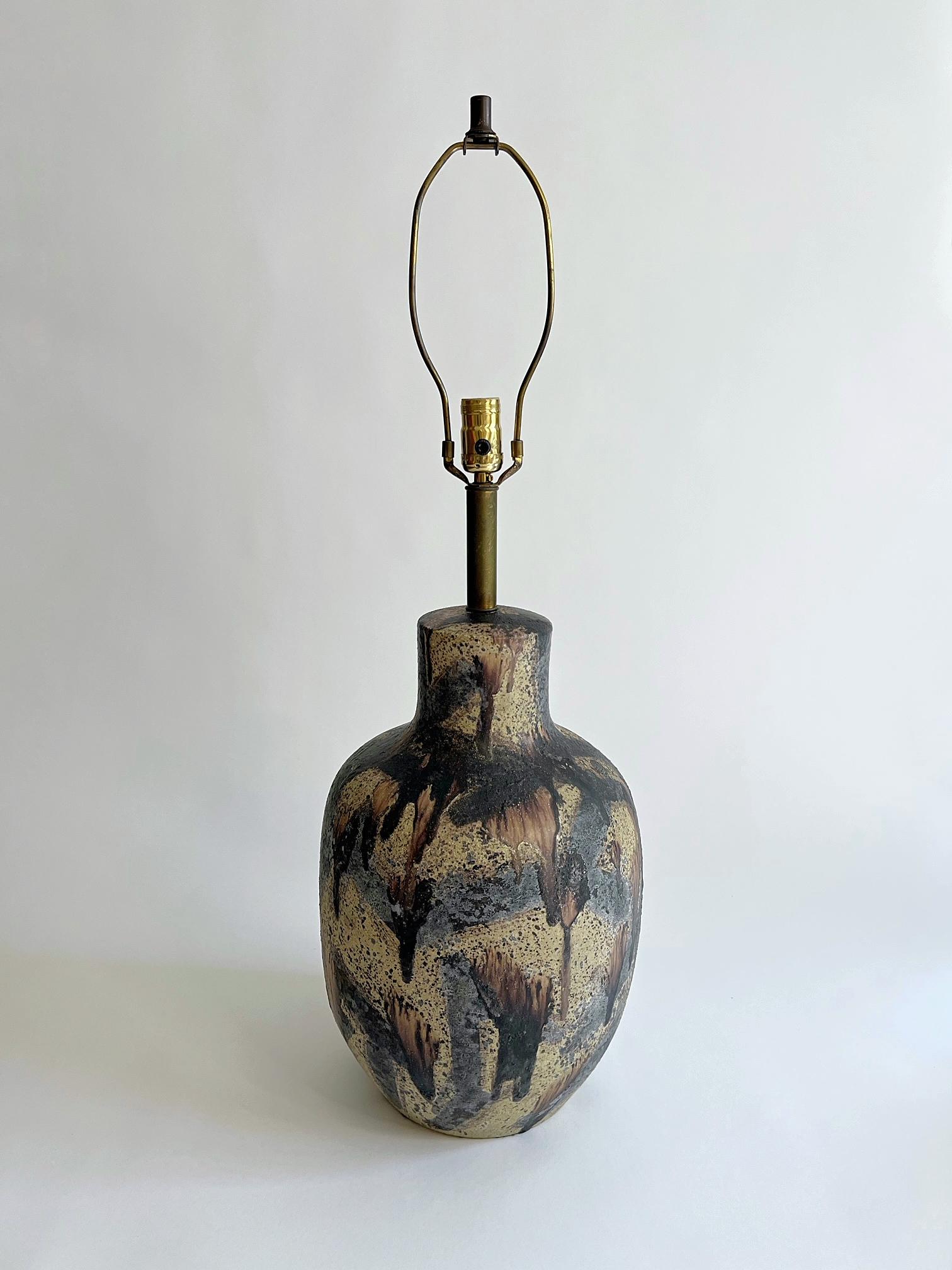 Lampada in ceramica di Marcello Fantoni, Italia, 1960 In condizioni buone in vendita a South Jordan, UT