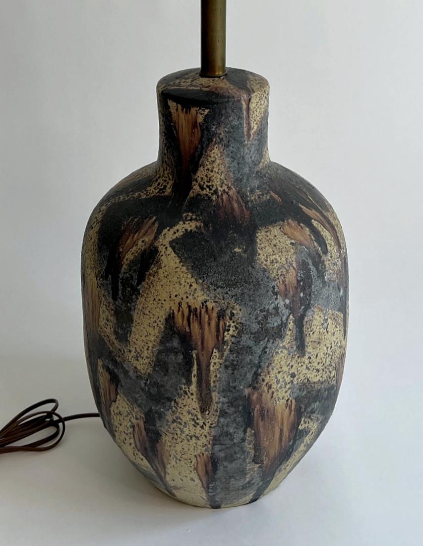 Metà XX secolo Lampada in ceramica di Marcello Fantoni, Italia, 1960 in vendita