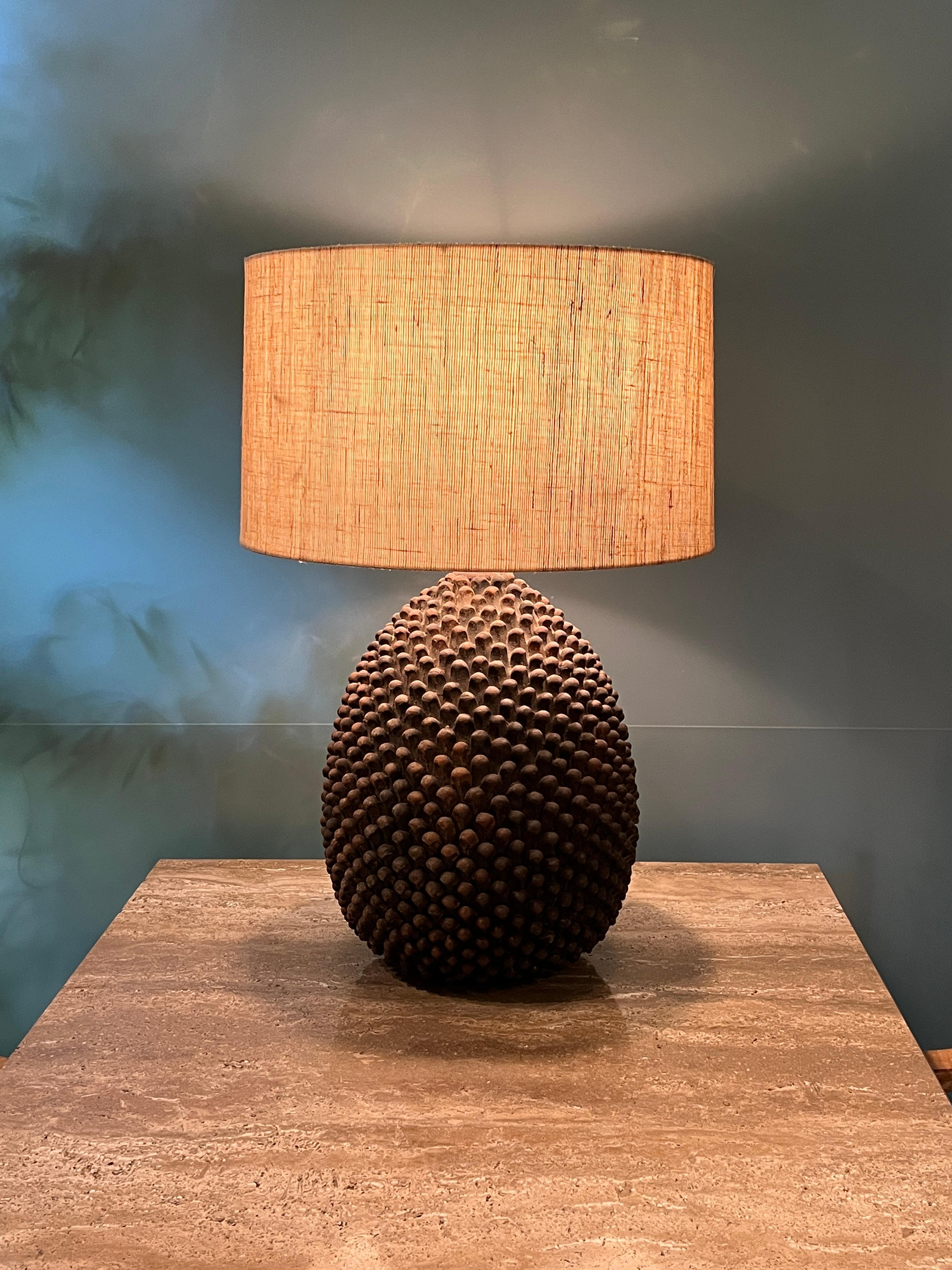 Marcello Fantoni Ceramic Pinecone Table Lamp 4