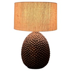 Marcello Fantoni Ceramic Pinecone Table Lamp 