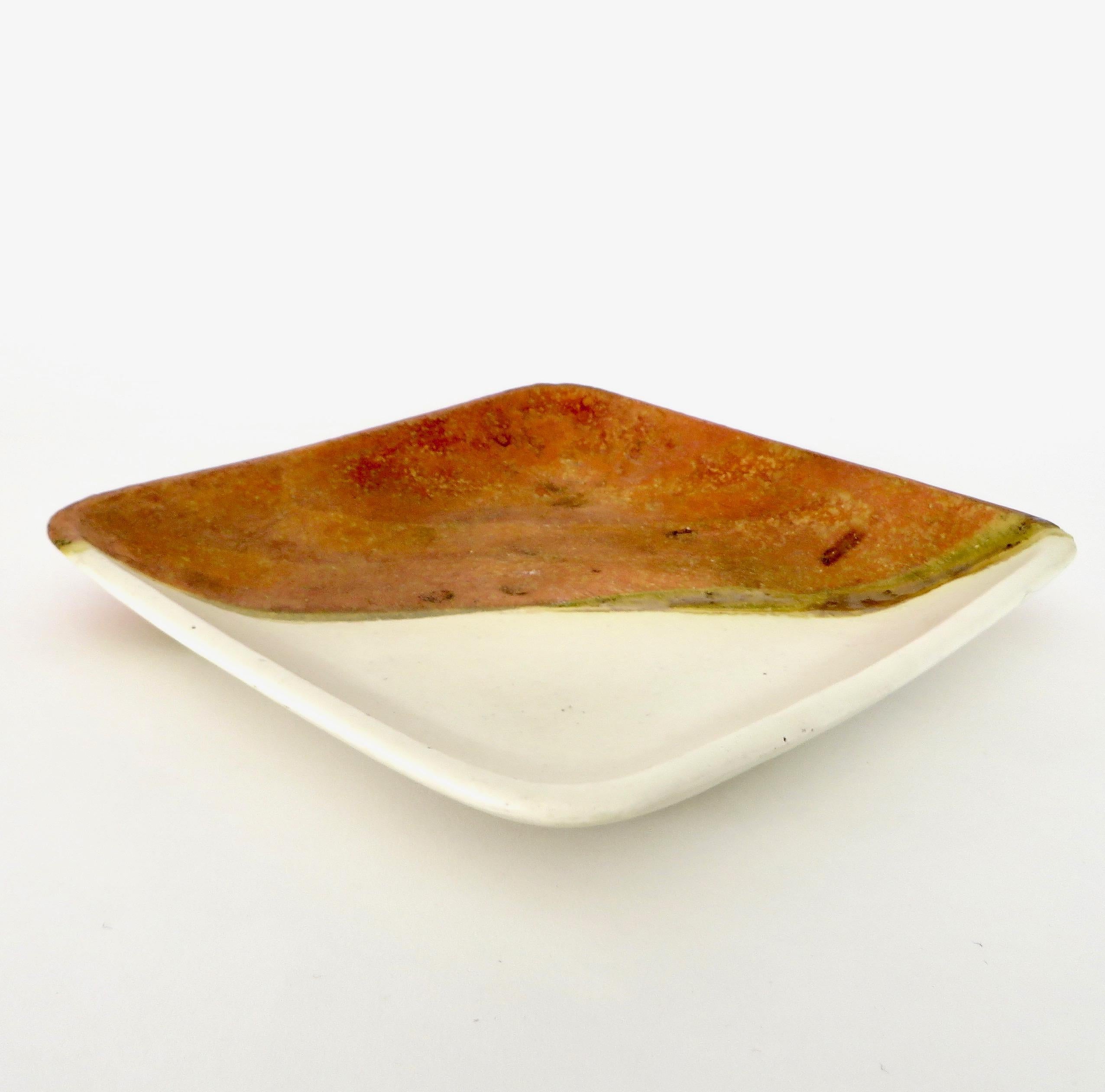 Mid-Century Modern Marcello Fantoni Ceramic Plate For Raymor