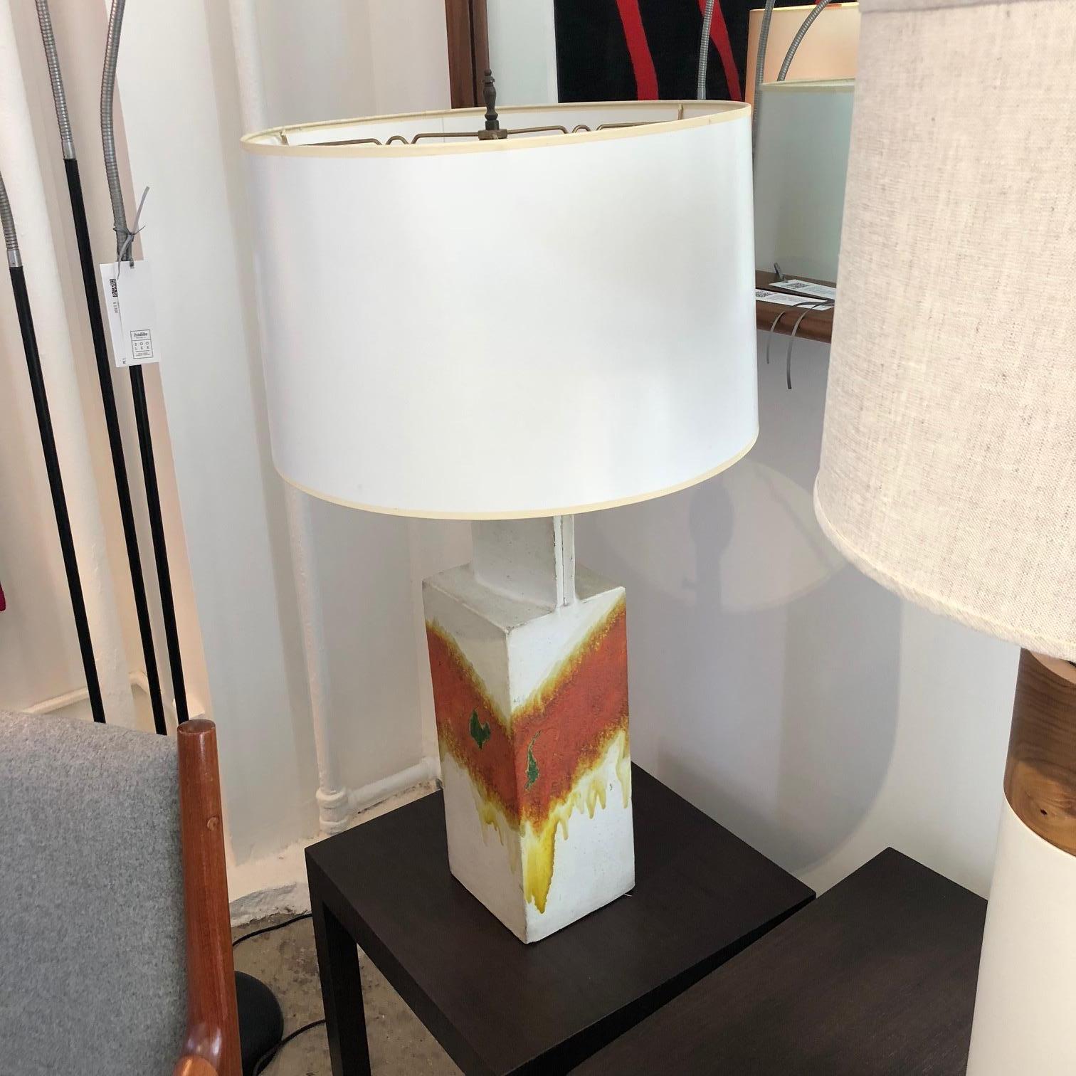 Mid-20th Century Marcello Fantoni Ceramic Table Lamp