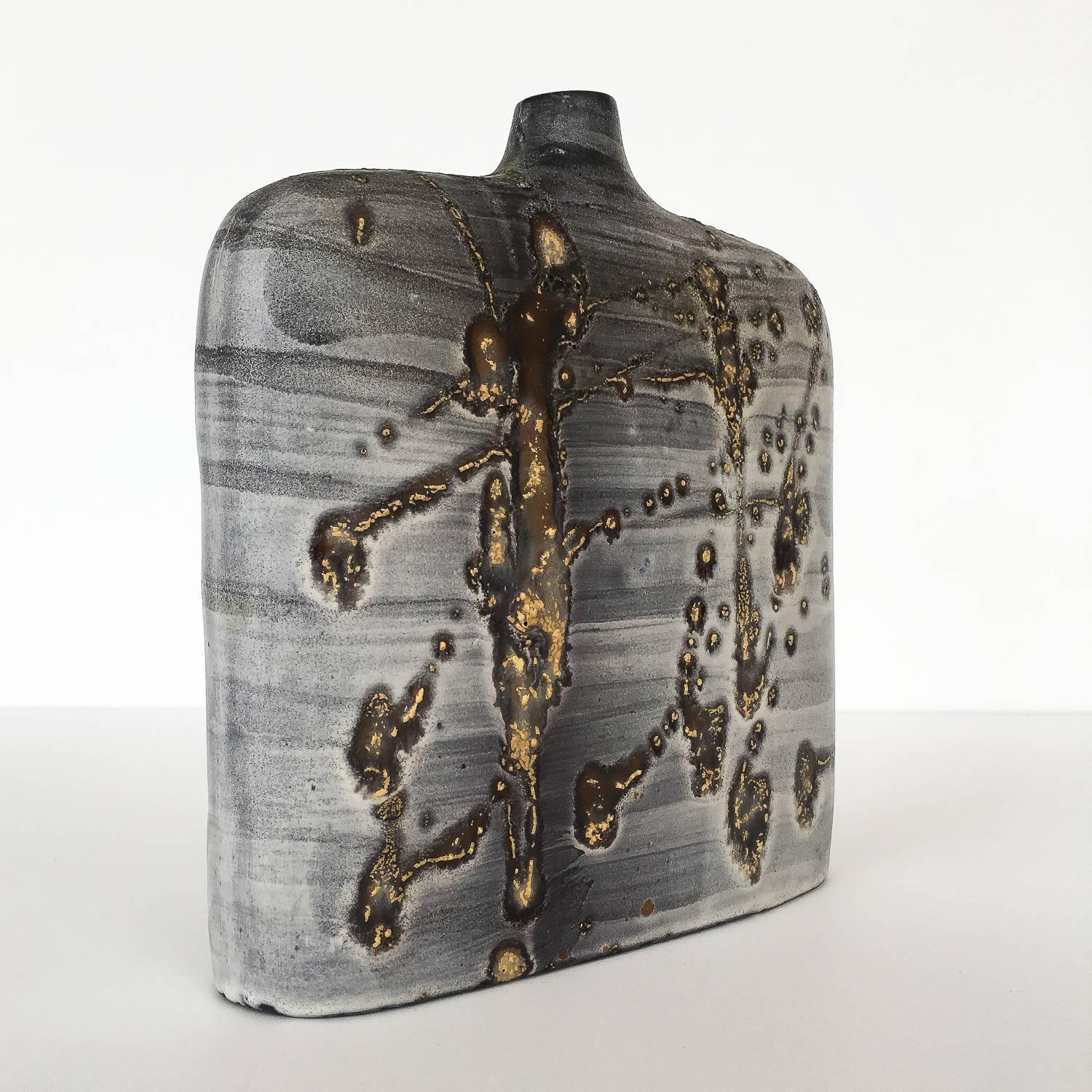 Glazed Marcello Fantoni Ceramic Vase for Raymor