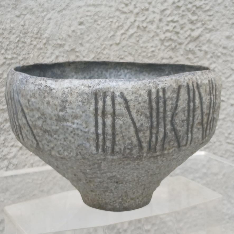Mid-Century moderno Marcello Fantoni – Ciotola in grès inciso, Firenze, anni ’60 in vendita