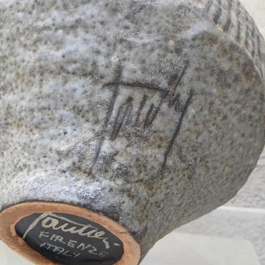 Ceramica Marcello Fantoni – Ciotola in grès inciso, Firenze, anni ’60 in vendita