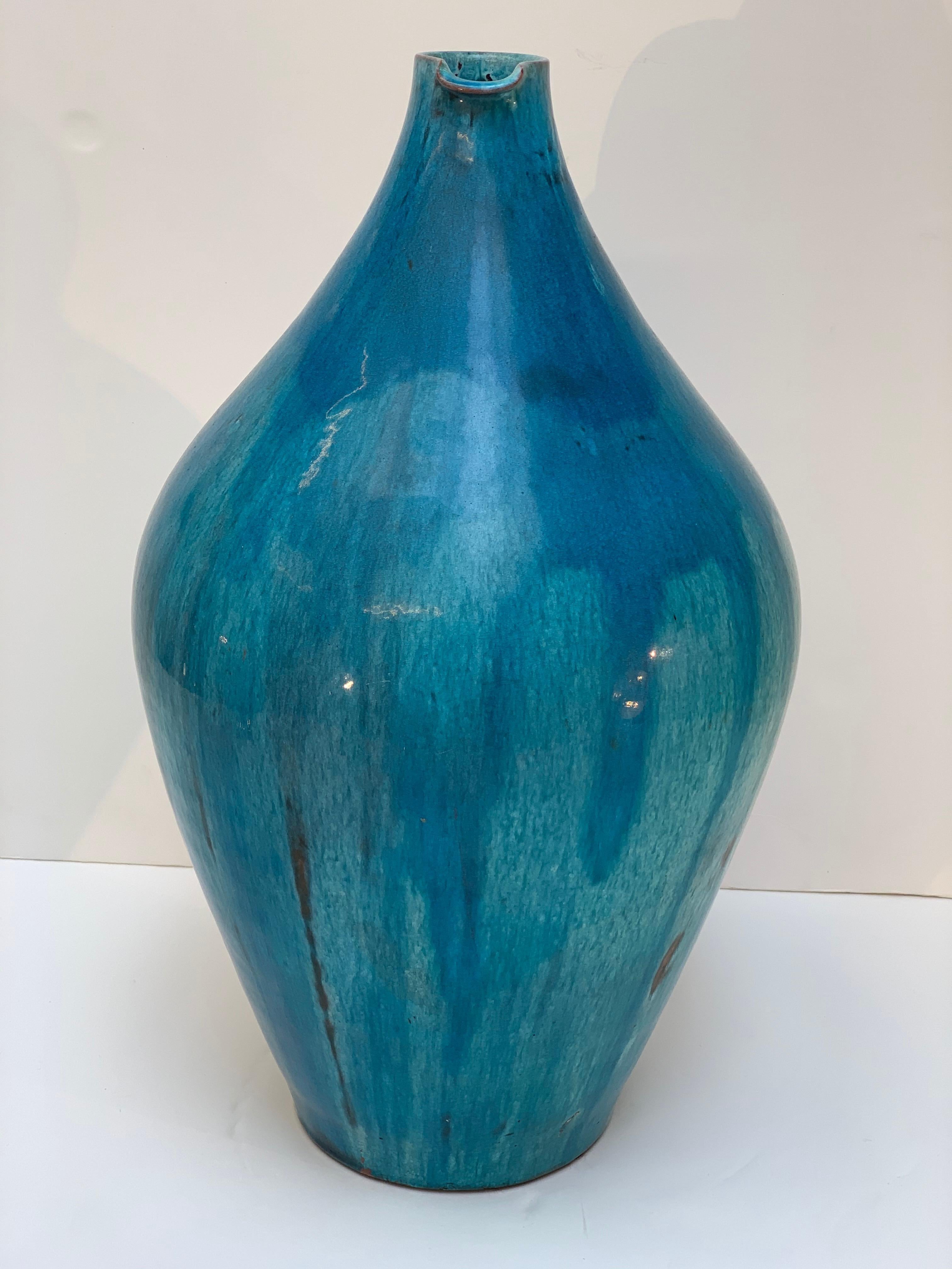 Italian Marcello Fantoni Florence Italy Midcentury Ceramic Vase