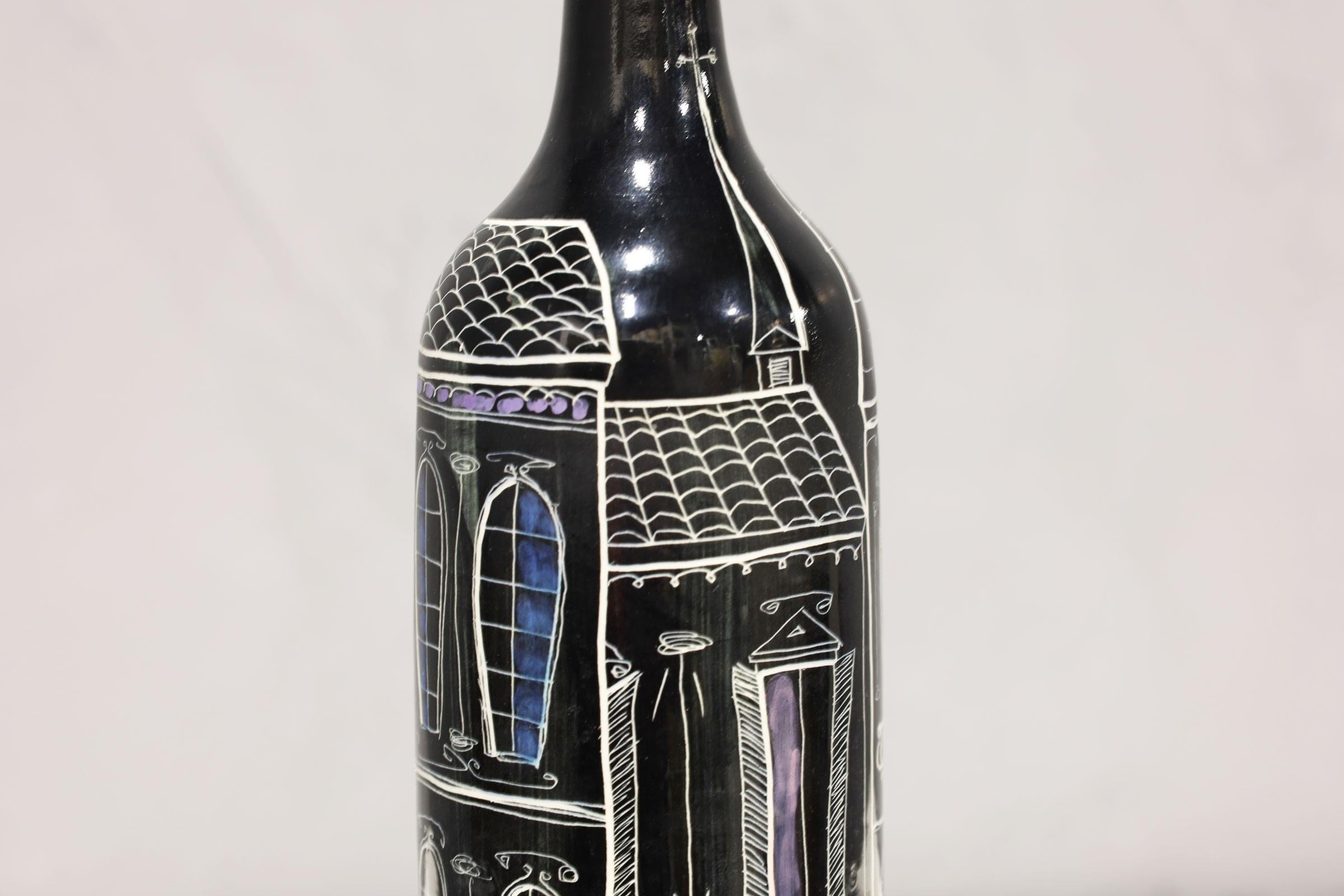 XX secolo Marcello Fantoni per Raymor Vaso in ceramica smaltata, firmato in vendita