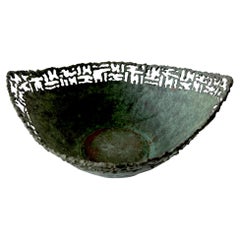Marcello Fantoni for Raymor Italian Brutalist Patinated Copper Bowl