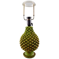 Marcello Fantoni, Italy, Rare Ceramic Lamp in Organic Budded Style